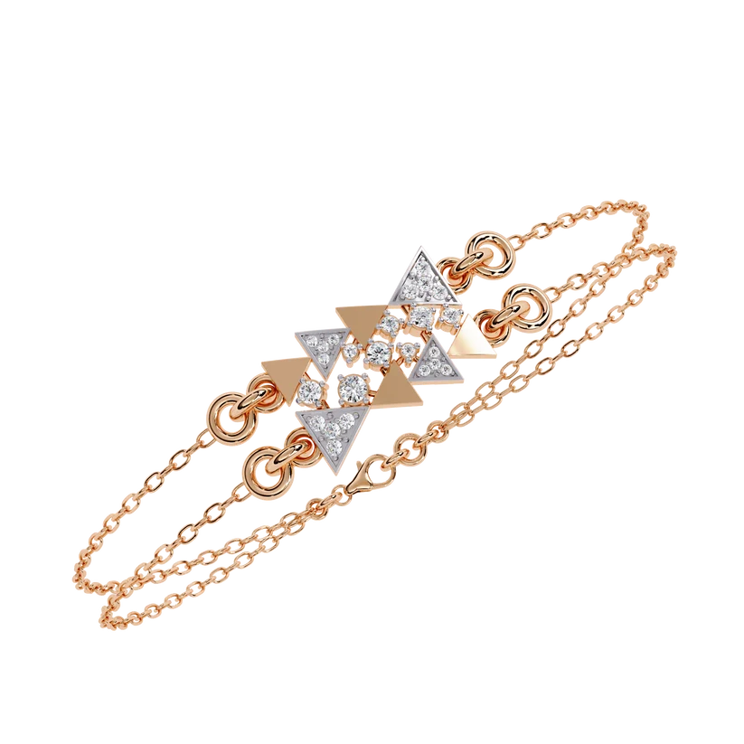 Celestial Geometry Diamond Bracelet