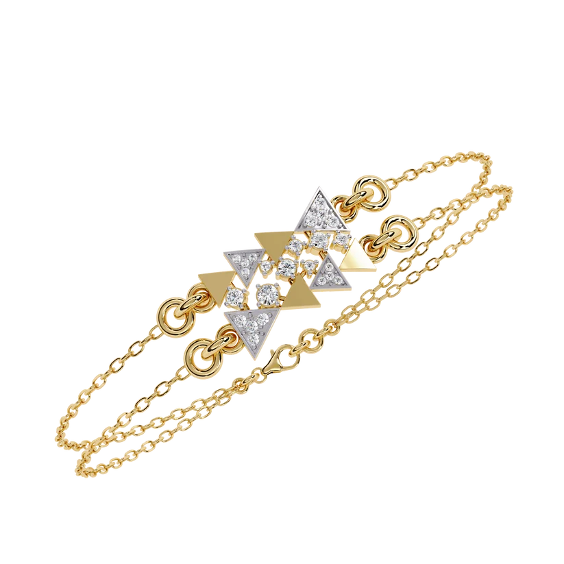 Celestial Geometry Diamond Bracelet