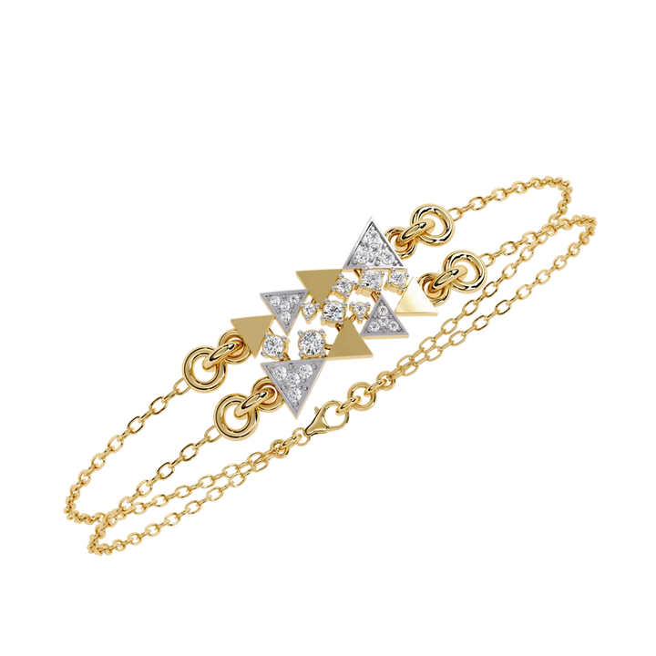 Celestial Geometry Diamond Bracelet