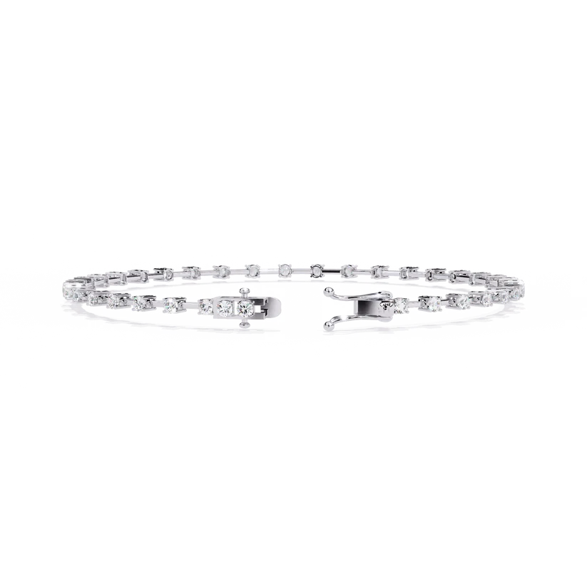 Celestial Round Diamond Link Bracelet