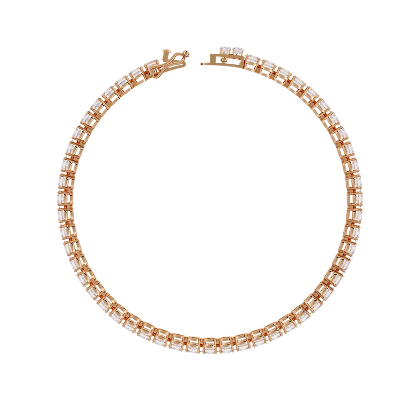Eternal Grace Oval Diamond Tennis Bracelet
