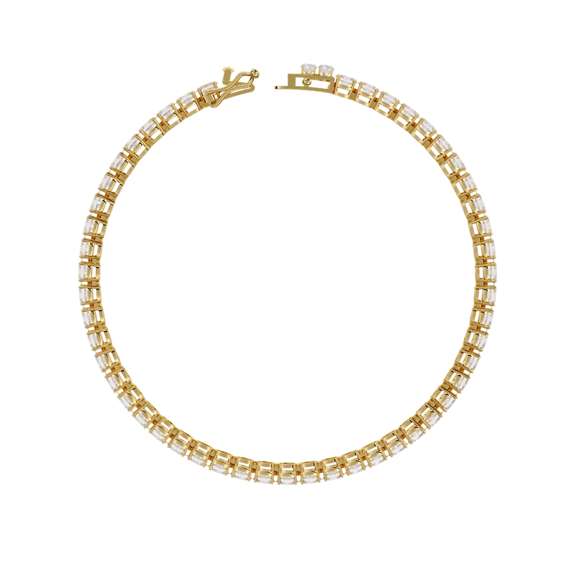 Eternal Grace Oval Diamond Tennis Bracelet