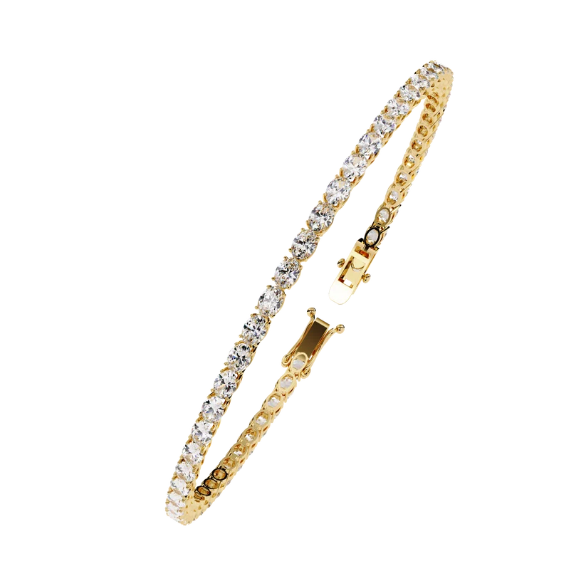 Eternal Grace Oval Diamond Tennis Bracelet