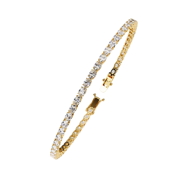 Eternal Grace Oval Diamond Tennis Bracelet