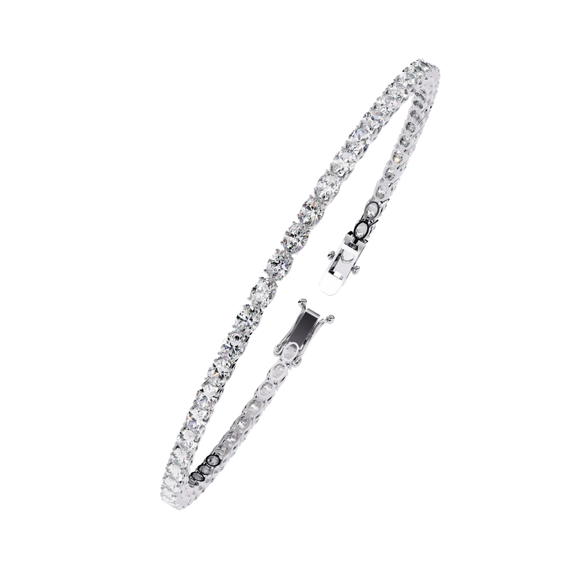 Eternal Grace Oval Diamond Tennis Bracelet