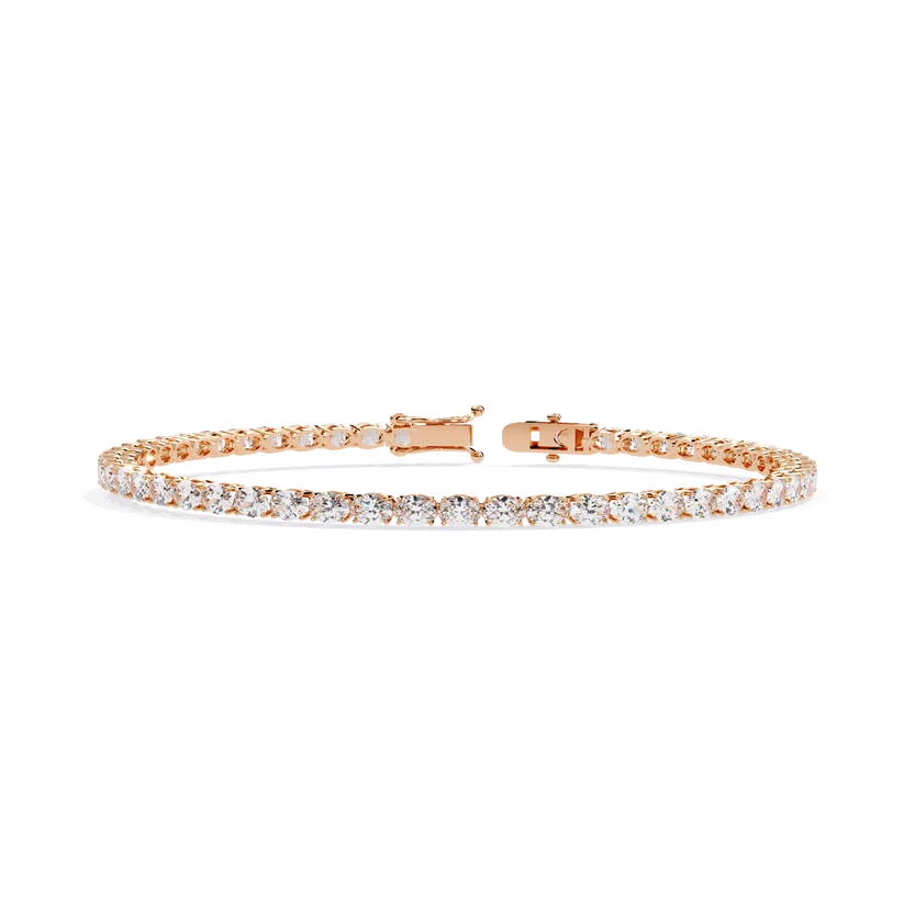 Eternal Grace Oval Diamond Tennis Bracelet