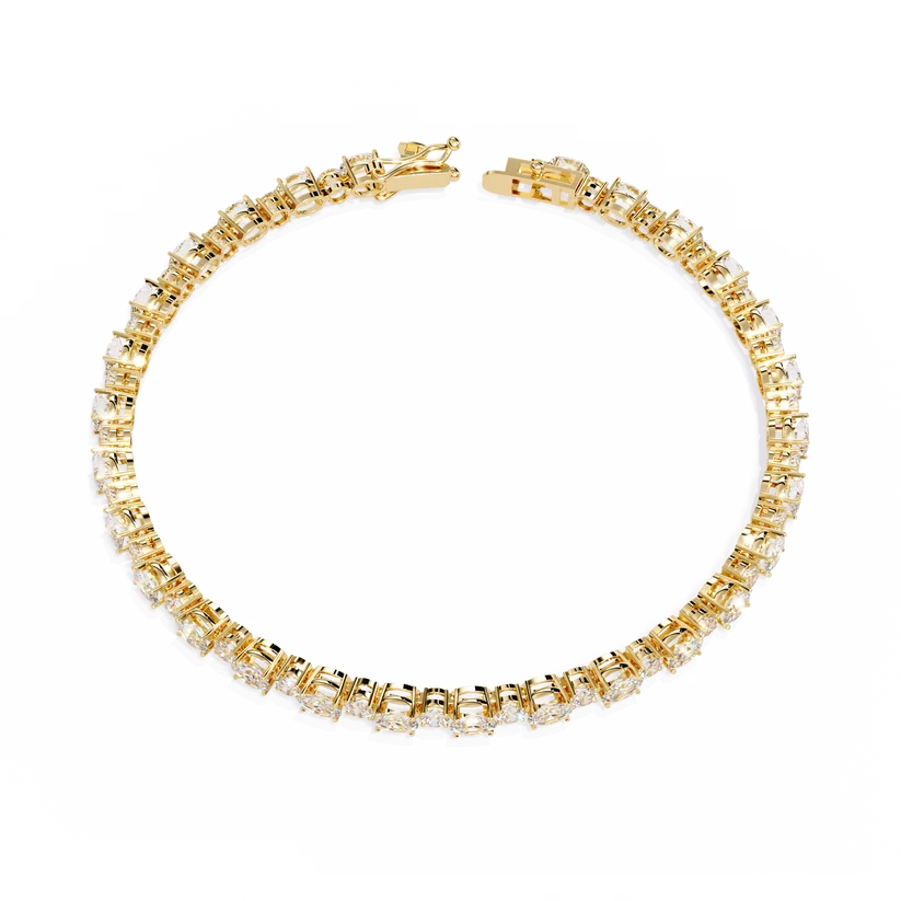 Eternal Radiance Round & Oval Diamond Tennis Bracelet