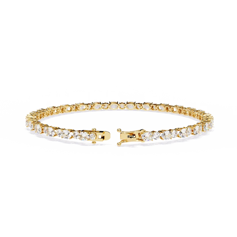 Eternal Radiance Round & Oval Diamond Tennis Bracelet