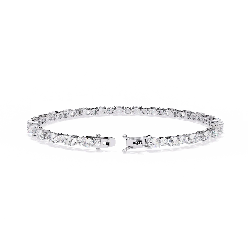 Eternal Radiance Round & Oval Diamond Tennis Bracelet