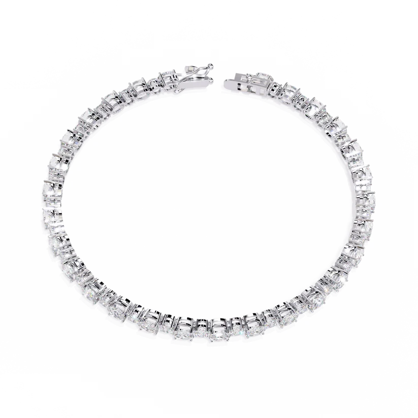 Eternal Radiance Round & Oval Diamond Tennis Bracelet