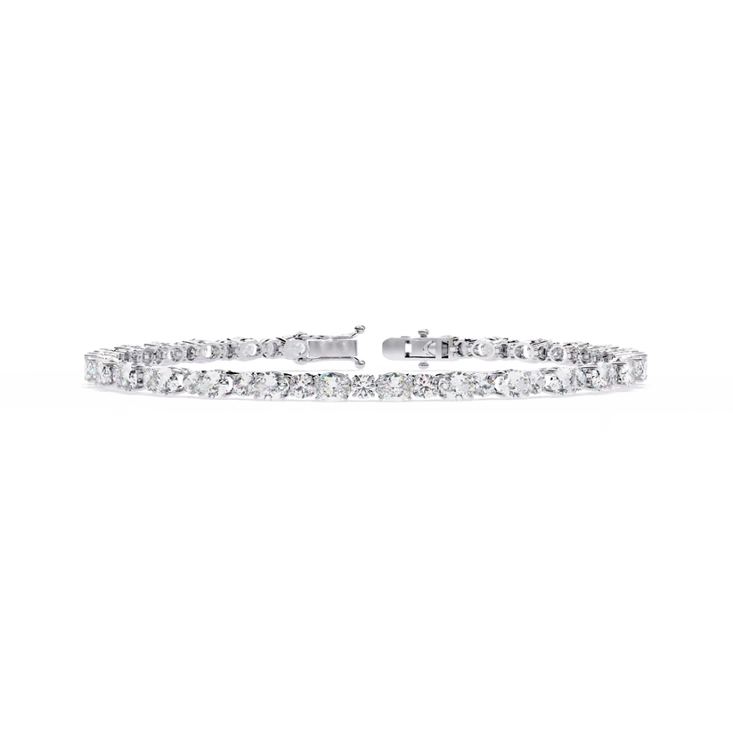 Eternal Radiance Round & Oval Diamond Tennis Bracelet