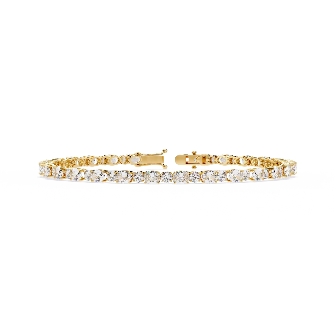 Eternal Radiance Round & Oval Diamond Tennis Bracelet