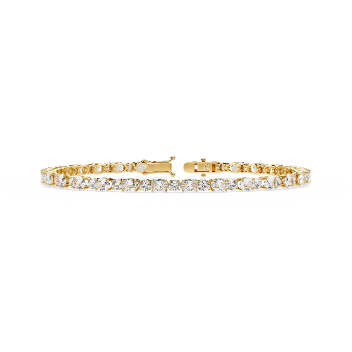 Eternal Radiance Round & Oval Diamond Tennis Bracelet
