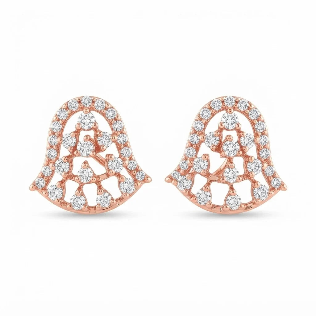 Celestine Lace Diamond Drop Earrings
