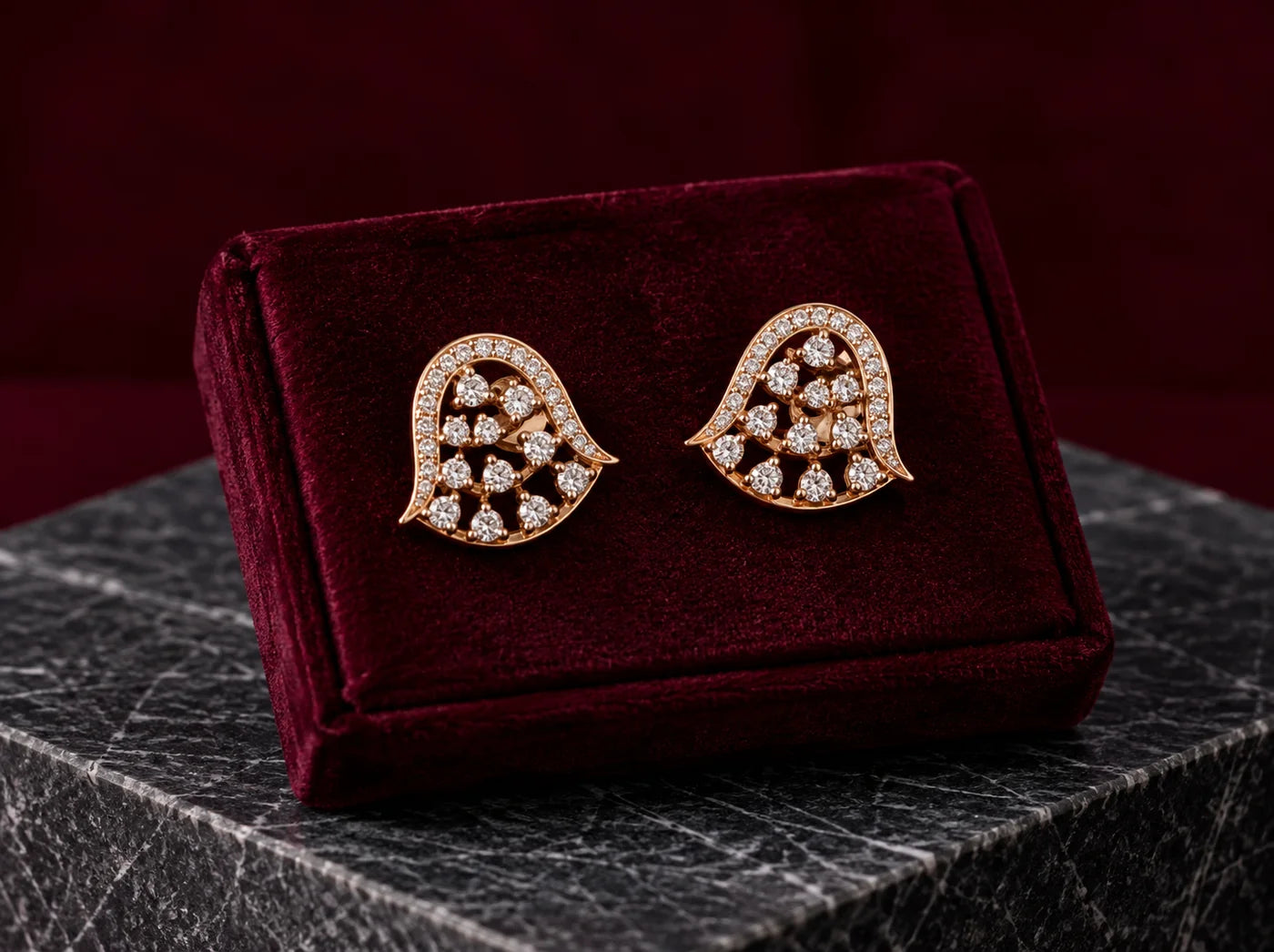 Celestine Lace Diamond Drop Earrings