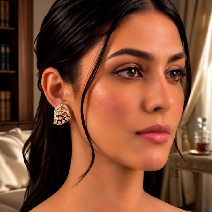 Celestine Lace Diamond Drop Earrings