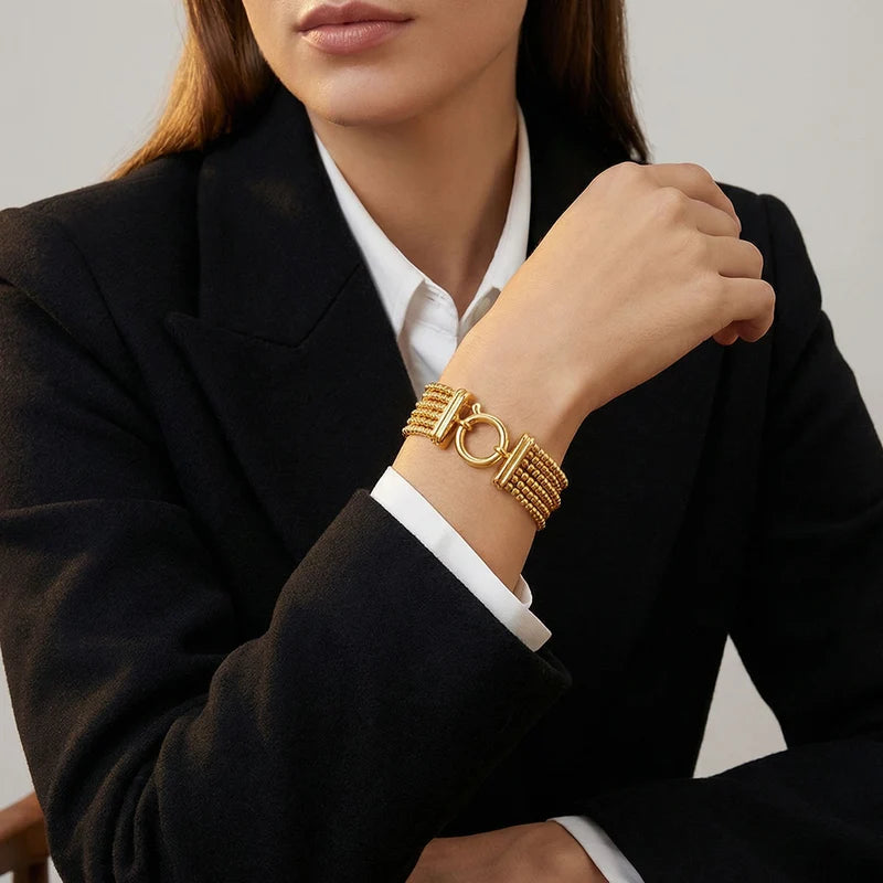 Sabine Multi-Strand Mesh Bracelet For Women