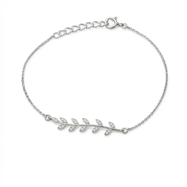 Elegant Vine Diamond Bracelet – 925 Sterling Silver