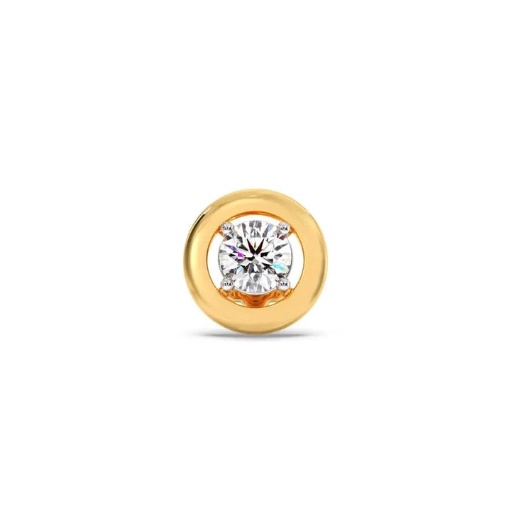 Solara Round Diamond Nose Pin