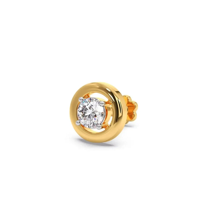 Solara Round Diamond Nose Pin