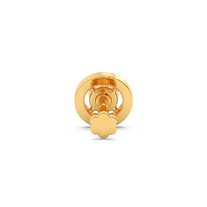 Solara Round Diamond Nose Pin