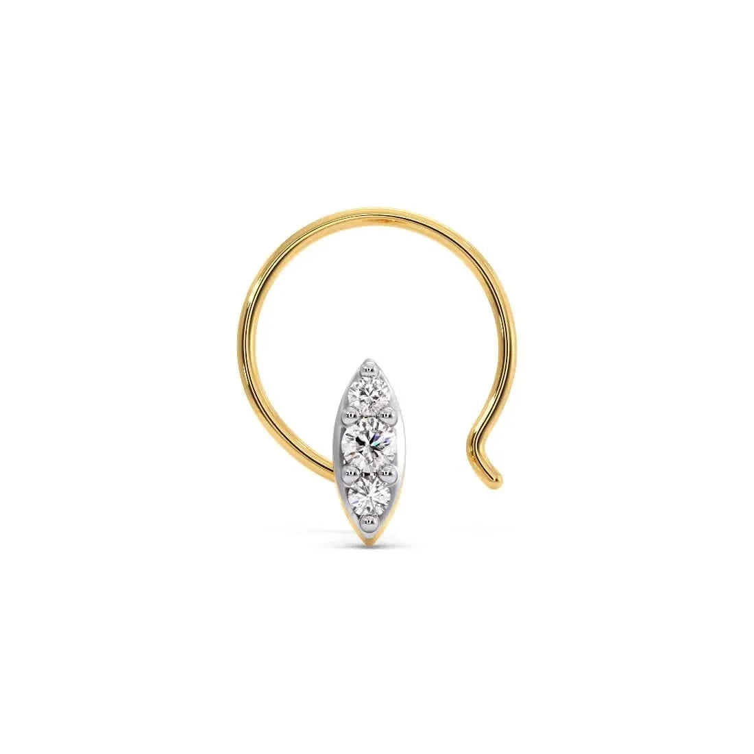 Aurelia Round Diamond Nose Pin