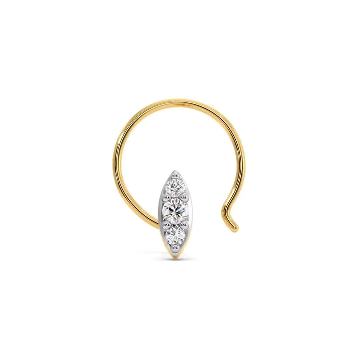 Aurelia Round Diamond Nose Pin
