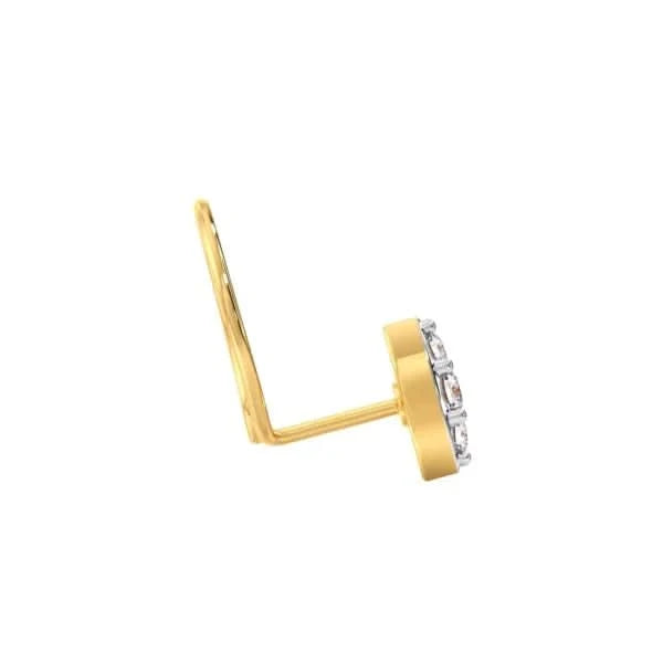 Aurelia Round Diamond Nose Pin