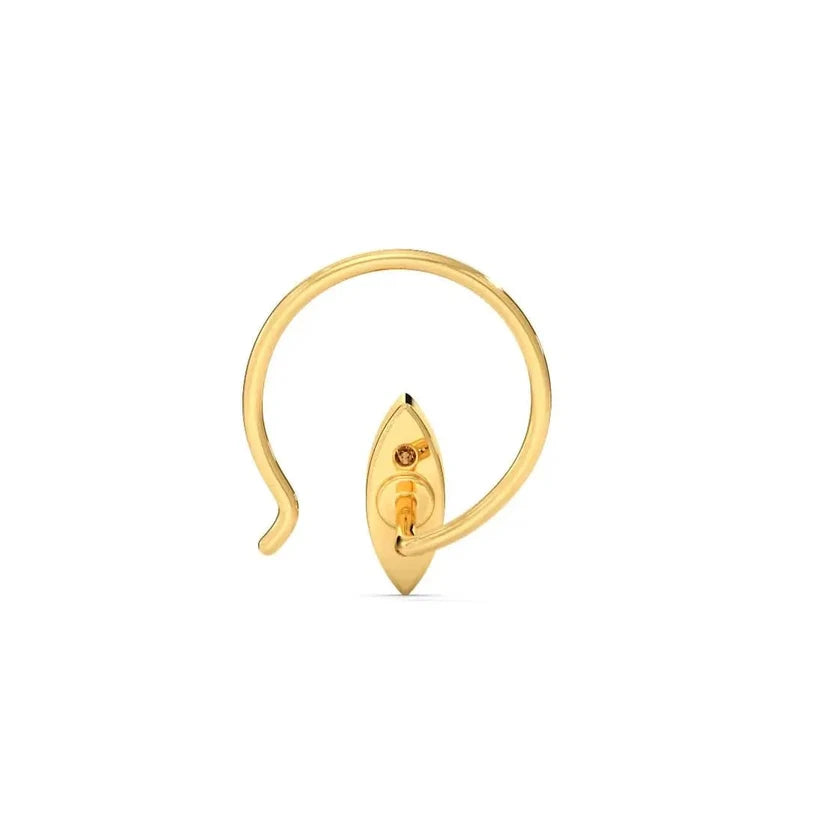 Aurelia Round Diamond Nose Pin