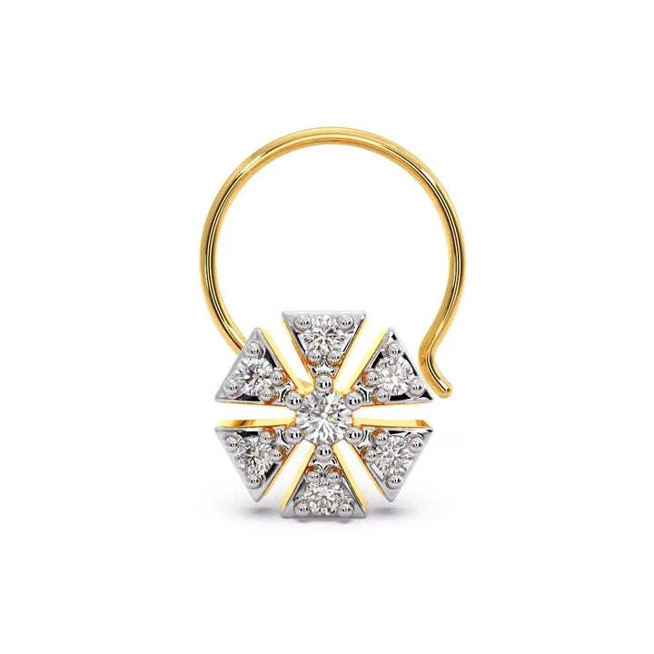 Celestial Bloom Diamond Nose Pin ✨