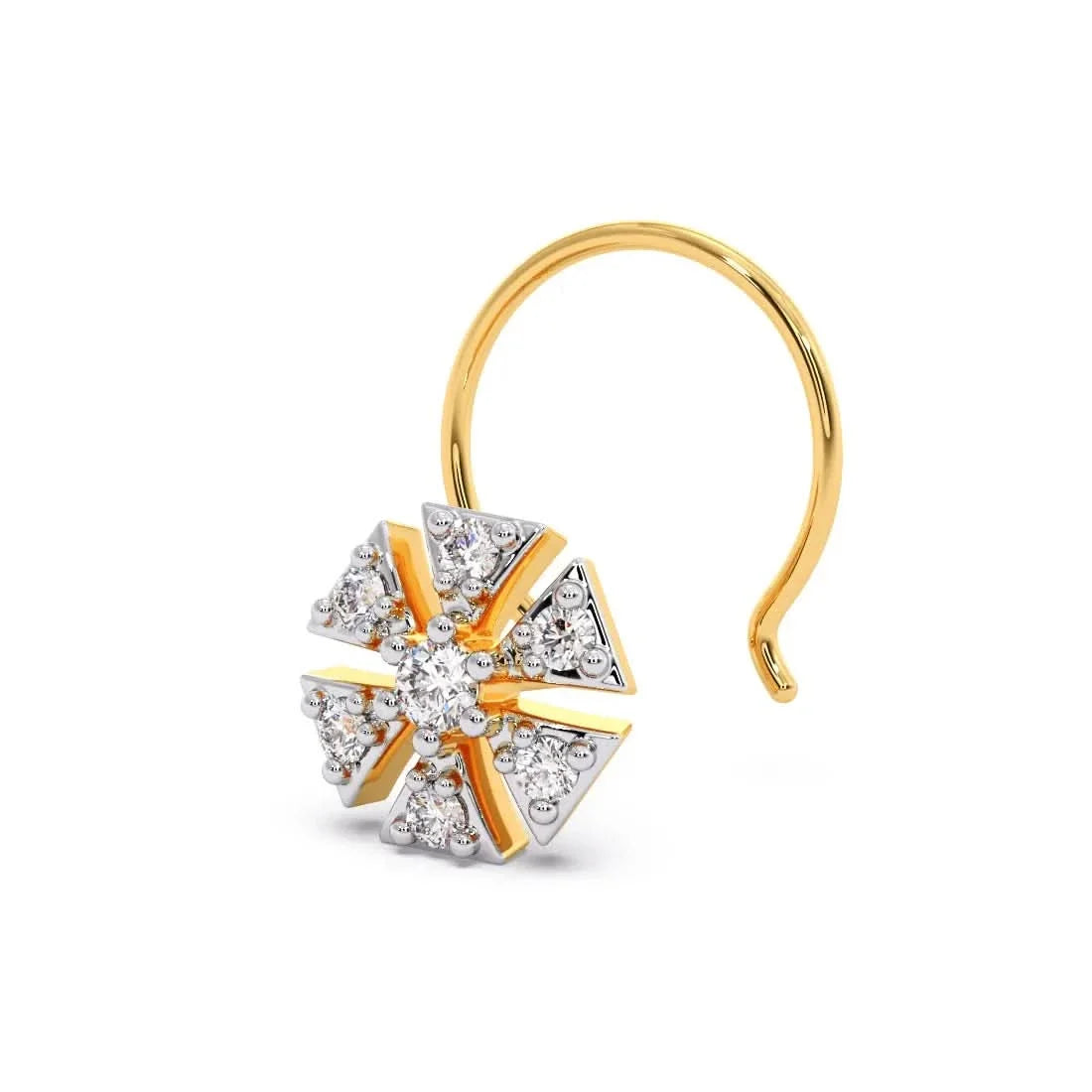 Celestial Bloom Diamond Nose Pin ✨
