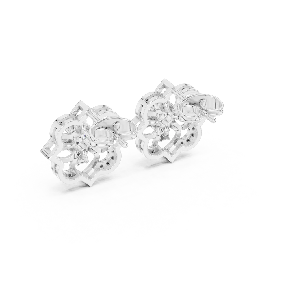 Radiance Layered Round Diamond Earrings