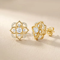 Radiance Layered Round Diamond Earrings