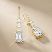 Celeste Emerald Diamond Drop Earrings