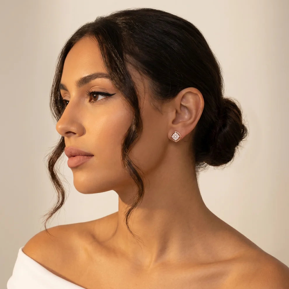 The Floating Round Round Diamond Earrings