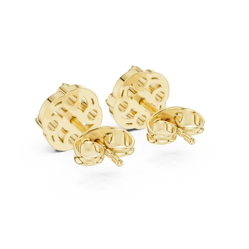 Woven Radiance Round Diamond Earrings