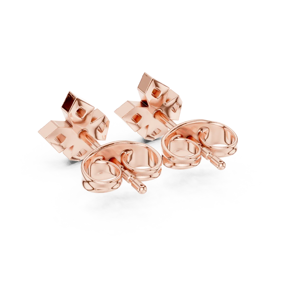 5-Stone Round Diamond Clove Earrings