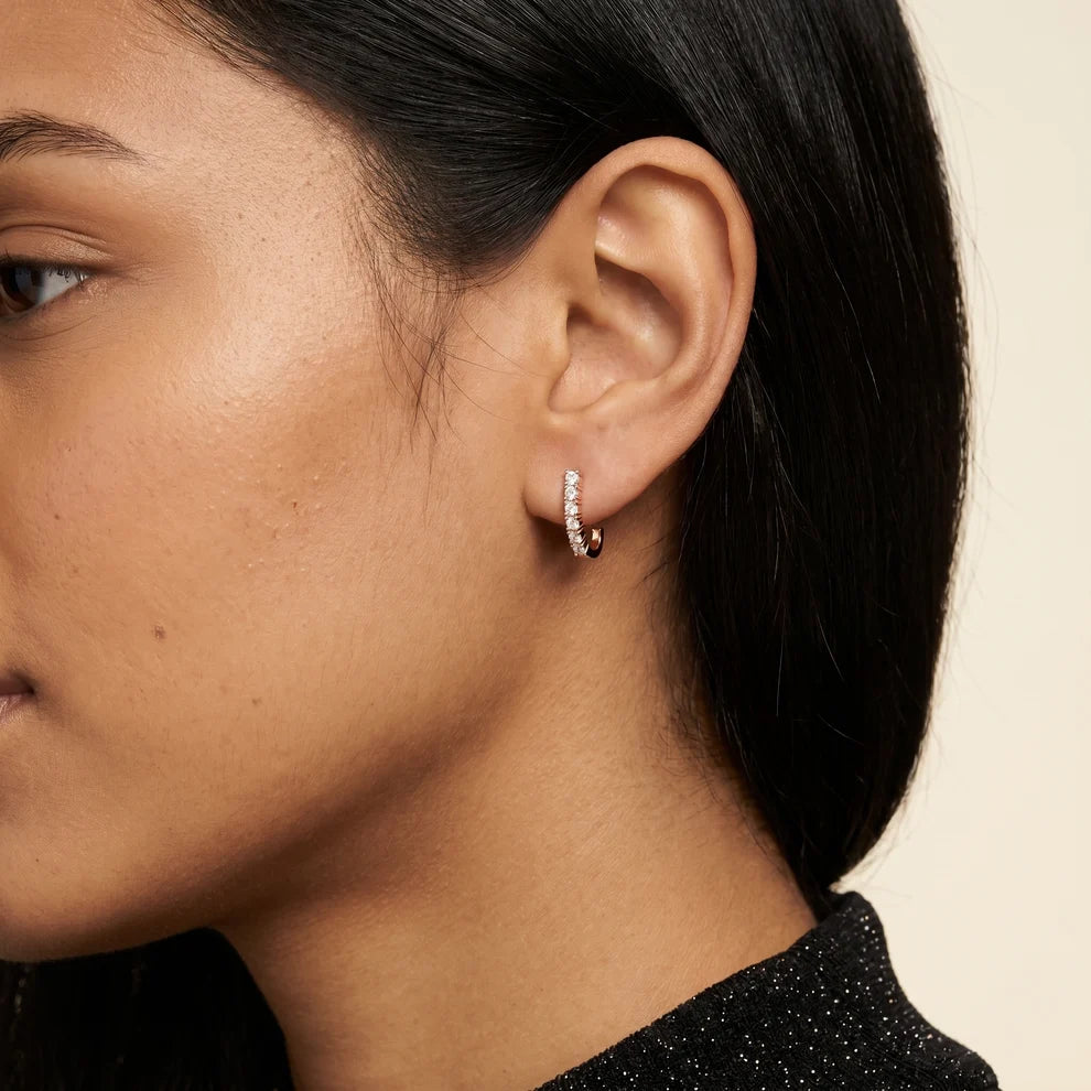 Iris Five-Stone Round Diamond Earrings