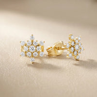 Borealis Cluster Round Diamond Earrings