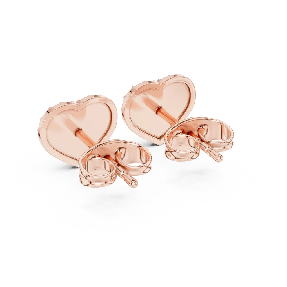 Amour Pave Round Diamond Earrings