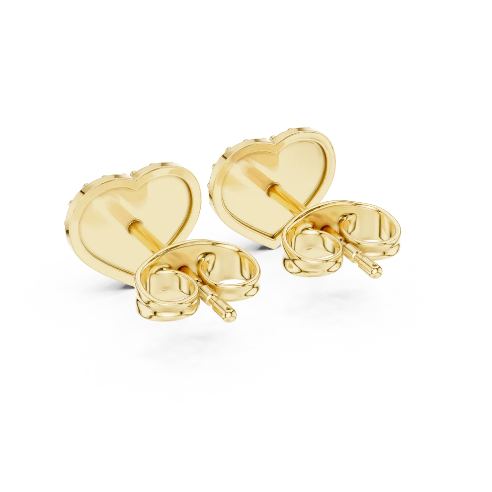 Amour Pave Round Diamond Earrings