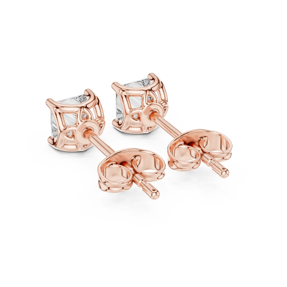 Eternal Facet Princess Diamond Earrings