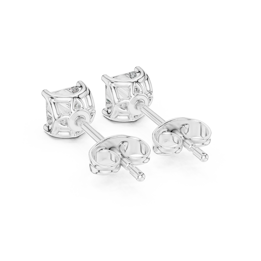 Eternal Facet Princess Diamond Earrings