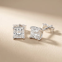 Eternal Facet Princess Diamond Earrings