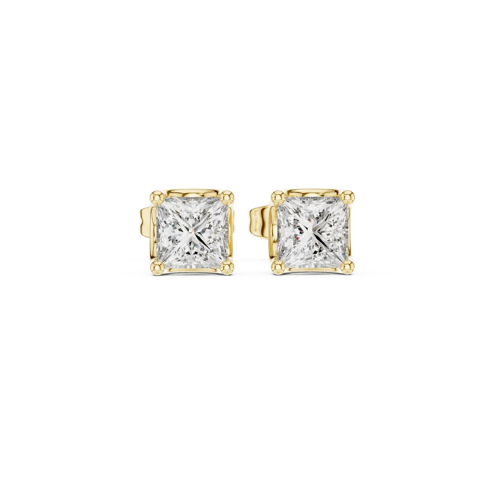 Eternal Facet Princess Diamond Earrings