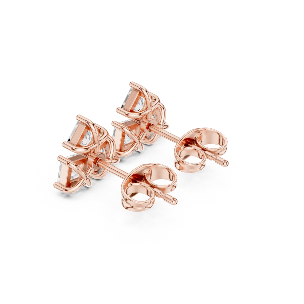 Juno Cluster Princess Diamond Earrings