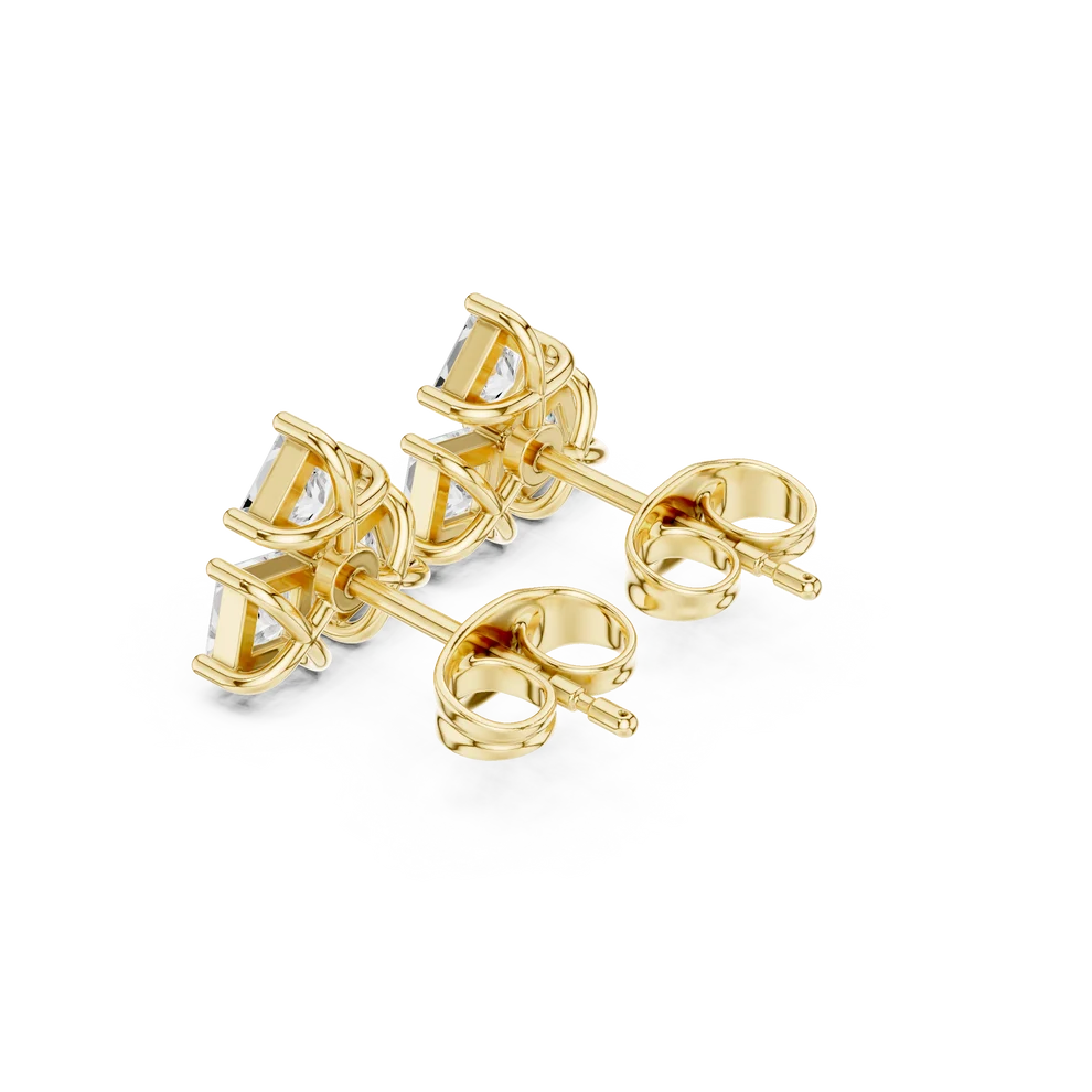 Juno Cluster Princess Diamond Earrings