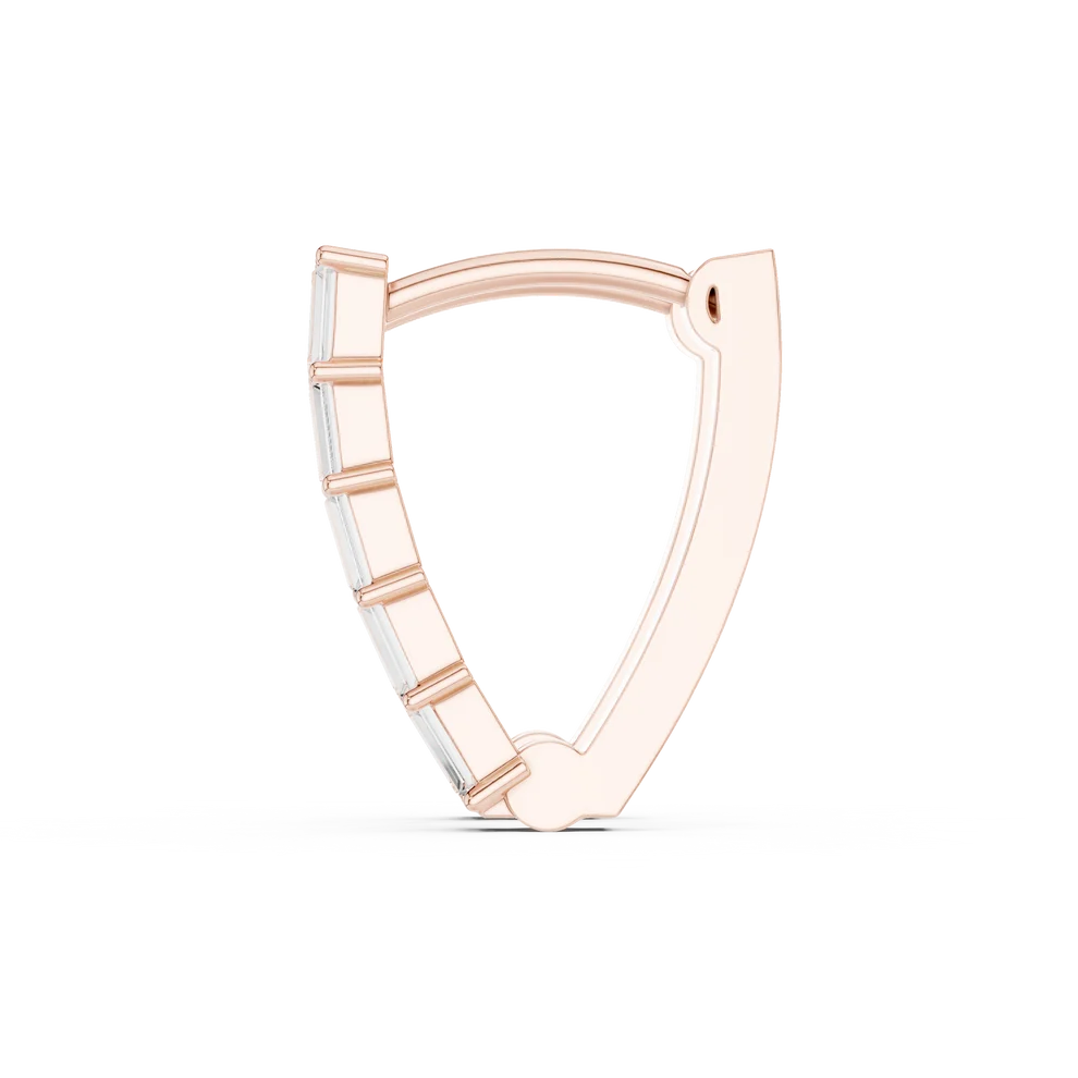 Essential Prism Emerald Diamond Hoop Earrings