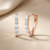 Essential Prism Emerald Diamond Hoop Earrings
