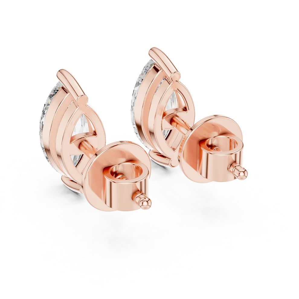 Almond Bloom Marquise Diamond Earrings